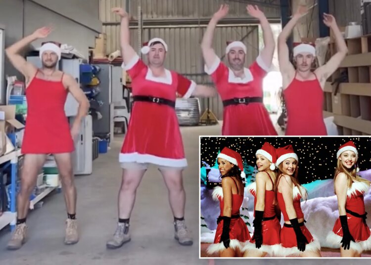 As tradições australianas trocam alta visibilidade por 'Papai Noel sexy' em 'Mean Girls' Dance - e se tornam virais