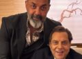 Bobby Deol chega à exibição especial de Ikkis vestindo a camisa de Dharmendra em uma comovente homenagem a seu pai.
