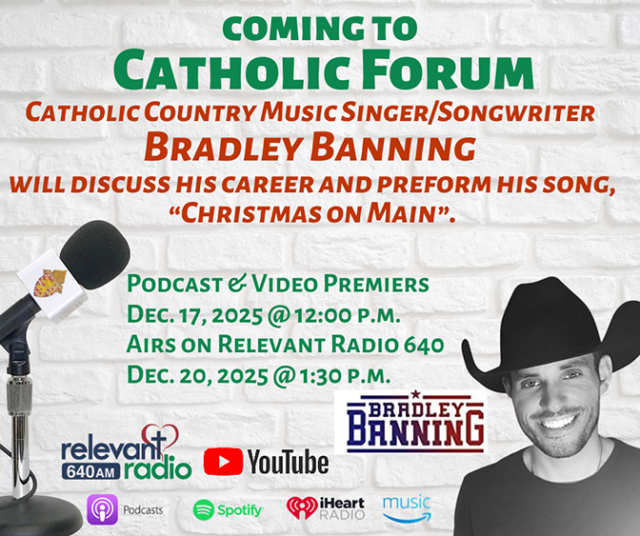 Conheça o cantor e compositor católico de música country Bradley Banning no último Fórum Católico
