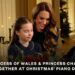 Dueto de piano de Natal da princesa Kate e da princesa Charlotte