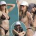 Heidi Klum abandona a parte superior do biquíni para aconchegar o marido Tom Kaulitz durante as férias em St.
