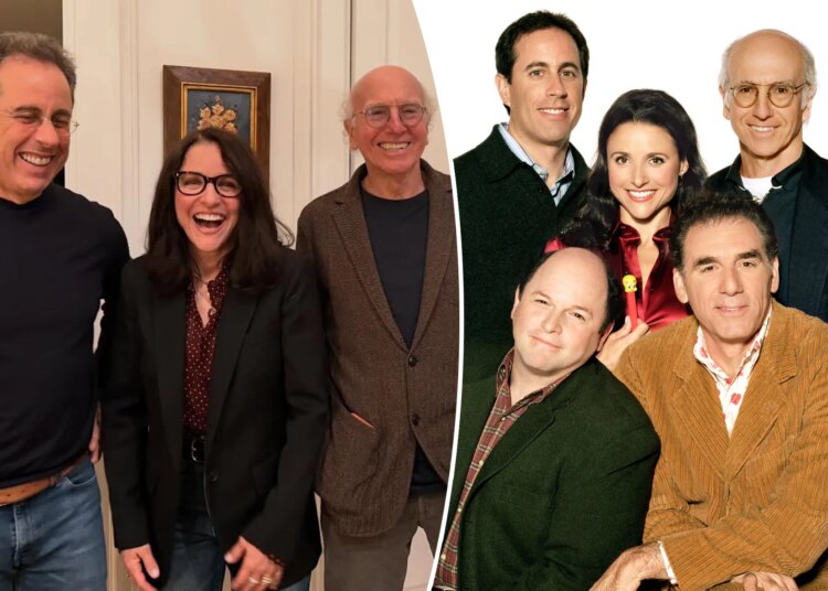 Jerry Seinfeld, Julia Louis-Dreyfus Larry David têm reunião de ‘Seinfeld’