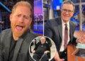 Meghan Markle compartilha um clipe desagradável do Príncipe Harry em ‘Colbert’ depois que pai distante é hospitalizado