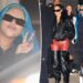 North West mostra suas sobrancelhas descoloridas durante a noite com a mãe Kim Kardashian