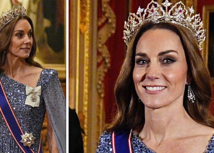 O truque genial da Princesa Kate para manter a nova tiara brilhante no lugar enquanto os fãs estão em frenesi | Real | Notícias