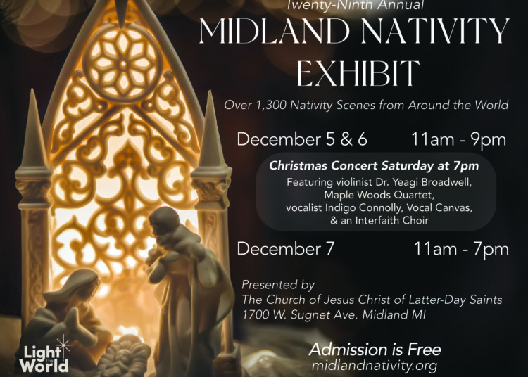 Os eventos de Natal da Midland LDS incluem exposição anual de presépio