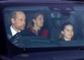 Princesa Kate e Príncipe William levam George Charlotte e Louis para o almoço de Natal do Rei Charles