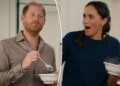 Príncipe Harry insulta a comida de Meghan Markle na cara dela durante especial de Natal da Netflix