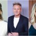 Rachel Bilson e Gordon Ramsay fazendo o programa de TV 'The Sharper Your Knife'