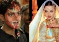 Rekha beija foto do neto Amitabh Bachchan, Agastya Nanda, durante a exibição especial de Ikkis