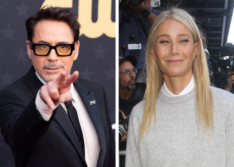 Robert Downey Jr. assa Gwyneth Paltrow na gala de premiação