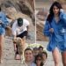 Romy Reiner parece solene em caminhada na praia após os assassinatos dos pais Rob e Michele