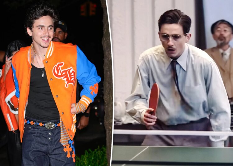 Timothée Chalamet foi espancado com raquete de pingue-pongue de verdade por 'Marty Supreme'