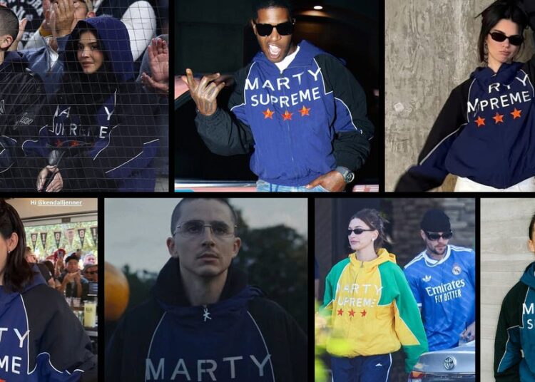 Todas as celebridades que usaram a jaqueta viral ‘Marty Supreme’