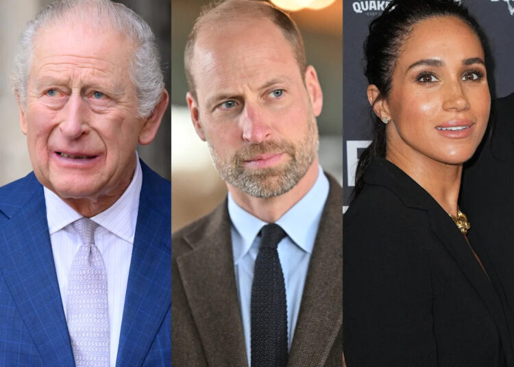 William supostamente tem 'séria tensão' com Charles por se recusar a 'virar as costas' para Meghan depois de todos os 'danos' que ela causou