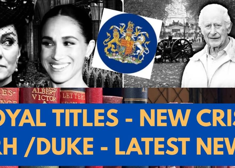 ROYAL TITLES CRISIS – LATEST #royal #news #britishroyalfamily