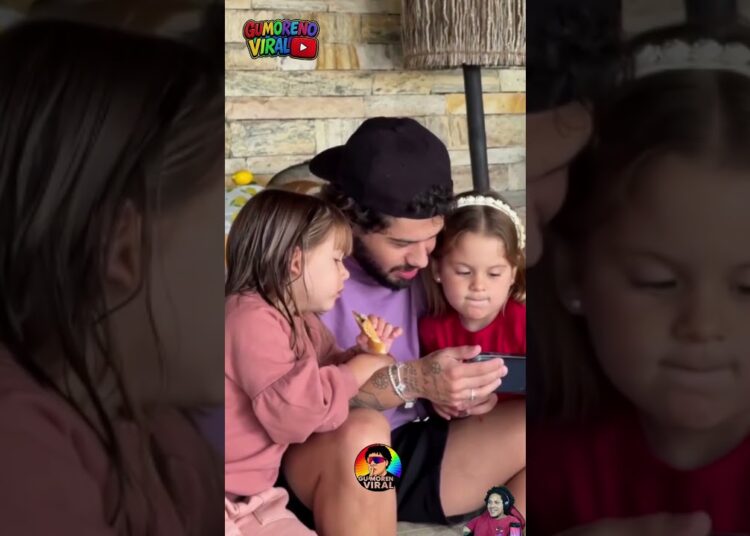 Zé Felipe mostra o lado PAIZÃO com as duas Marias 😂❤️👨‍👧‍👧 #shorts #familia #viral #trending