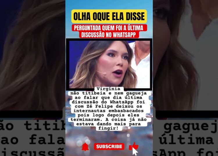 OLHÁ QUE VIRGÍNIA DISSE #feedshorts #memes #fofoca