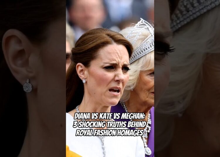 Diana vs Kate vs Meghan: 3 Shocking Truths Behind Royal Fashion Homages #royal #kate #diana #charles