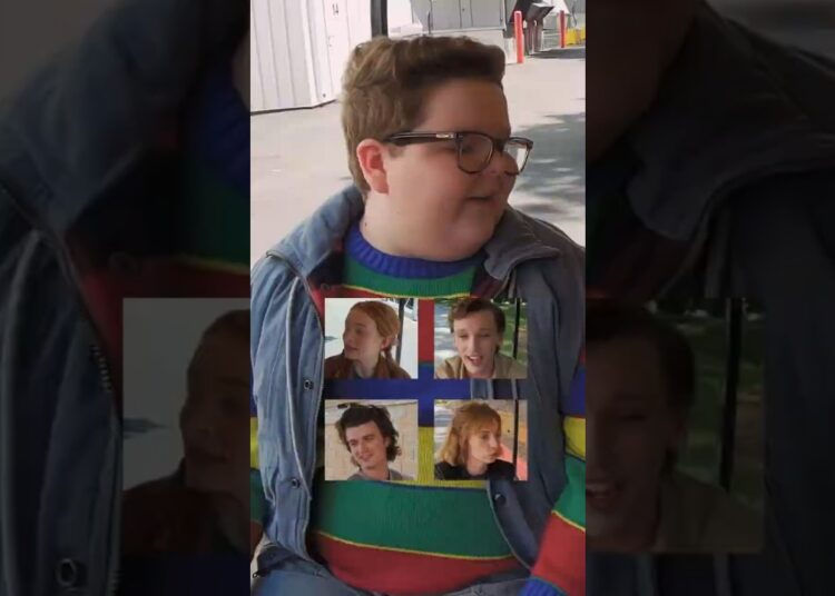 Stranger Things 5 JAKE CONNELLY ASKS THE CAST #funny #entertainment #funny