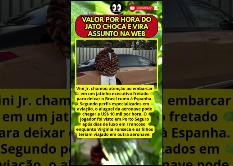 JATINHO DE VINI JR IMPRESSIONA, VEJA QUANTO CUSTA SAIR DO BRASIL