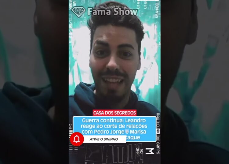 Leandro sobre a relação com Pedro Jorge e Marisa! | Fama Show