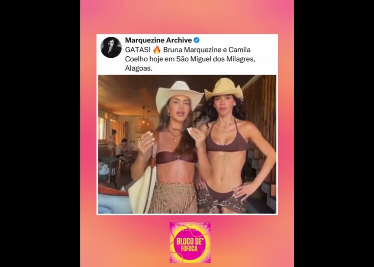 #brunamarquezine e #camilacoelho belíssimas para curtir a praia no ano novo.#fofocas