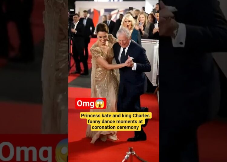 Princess kate and king Charles funny dance moments at coronation party #shorts #kingcharles #kate