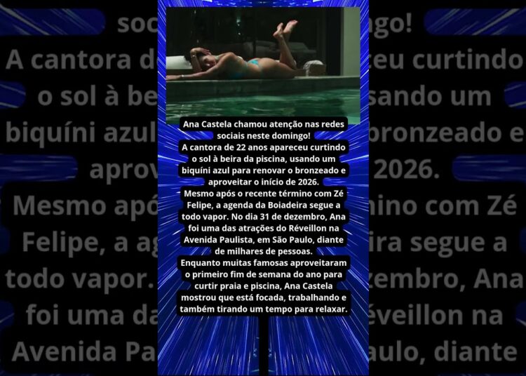 ANA CASTELA RENOVA O BRONZEADO DE BIQUÍNI APÓS TÉRMINO