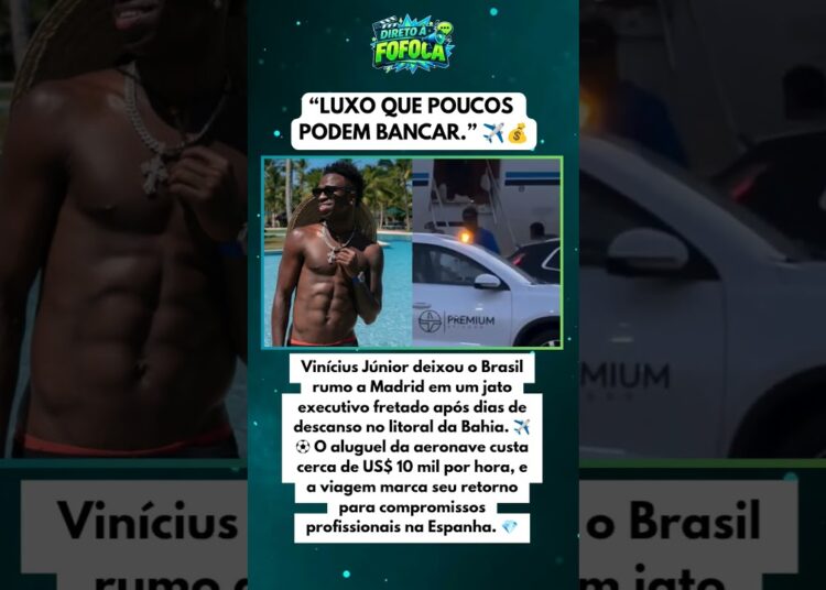 VINÍCIUS JUNIOR DEIXA O BRASIL EM JATO MILIONÁRIO! ✈️💰