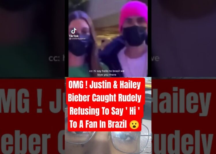 Did Justin & Hailey Bieber Ignore a Fan in Brazil? 😮 | Viral Clip Sparks Debate
