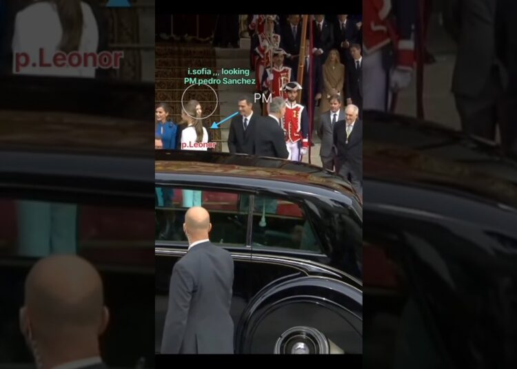 Handsome PM pedro Sanchez ✨ waiting for princess Leonor #royal#pedrosánchez#sofia#new.