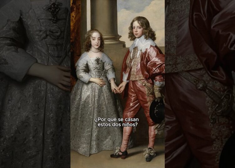 El matrimonio de niños reales: Guillermo II y María Estuardo #arte #historia #realeza