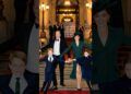 George & Charlotte’s holding hands and dancing into 2026❤️ #royal #charlotte #princegeorge #dance
