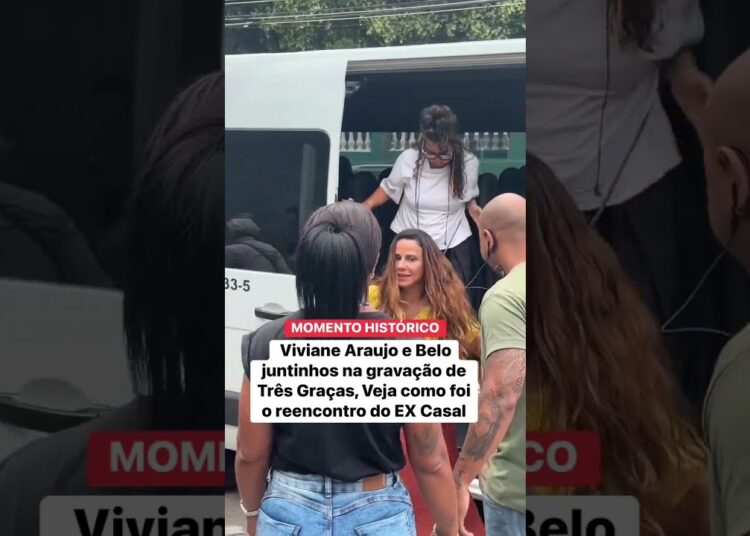 Viviane Araujo e Belo juntinhos na gravação de Três Graças, Veja como foi o reencontro !! #shorts