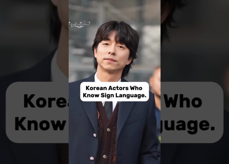 Top Korean Actors who knows sign language ✨#youtubeshorts #kdrama #goviral #kpop #bts #fyp