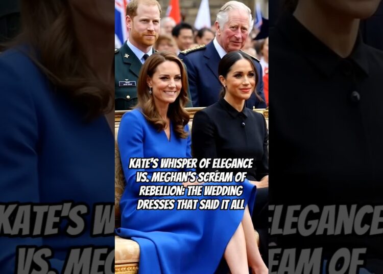 Kate’s Whisper of Elegance vs. Meghan’s Scream of Rebellion #meghanmarkle #royal #kate #diana #anne