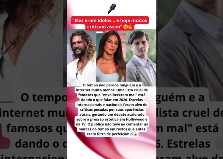 Humilhação pública! Estrelas de Hollywood surgem irreconhecíveis em 2026