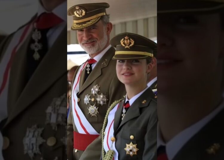 🇪🇸#princessleonore Is Following Her Father#kingfelipe’s Footsteps🎖#spanishroyalty#spanishroyalfamily