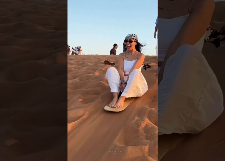 Never Slide Like This in Dubai Desert 😱 | #royalfamily #luxurylife #dubaidesert