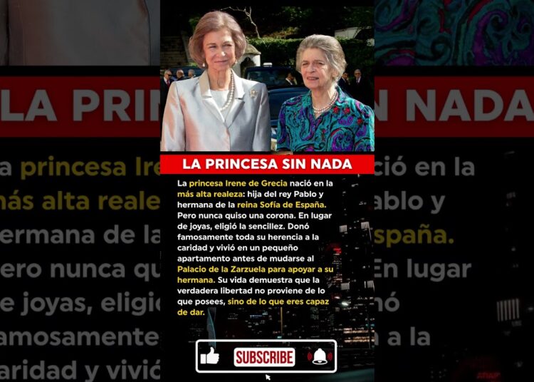La realeza que lo dejó todo: la vida secreta de la princesa Irene de Grecia