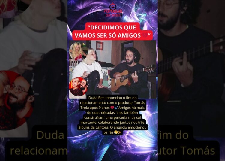 Duda Beat anunciou o fim do relacionamento com o produtor Tomás Tróia após 9 anos 💔🎶