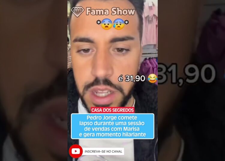 Pedro Jorge comete lapso durante uma sessão de vendas com Marisa e gera momento hilariante