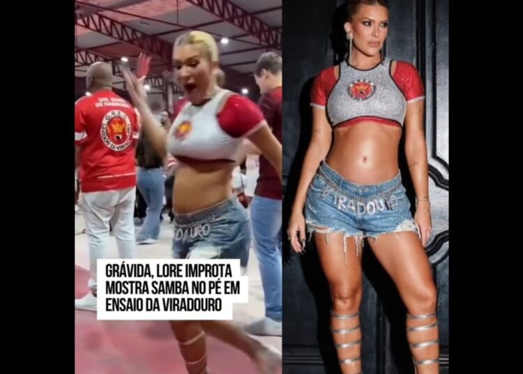 Grávida, Lore Improta mostra samba no pé #léosantana #leosantana #loreimprota #fofocas #fofoca