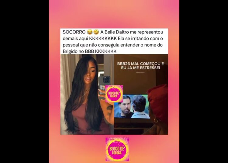 a #belledaltro representando o público kkkkkk #bbb26 #bbb #fofocas