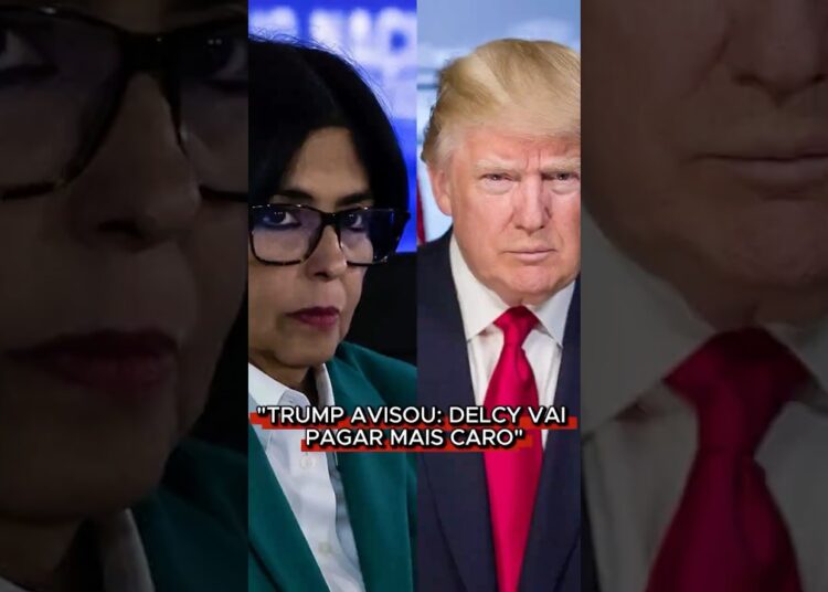 DELCY RODRIGUEZ MUDA DISCURSO, MAS DETALHE CHOCANTE VAZA  #trump #venezuela