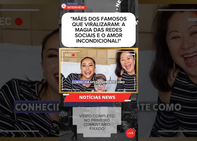 A jornada das mães dos famosos que são verdadeiras estrelas na internet! #shorts