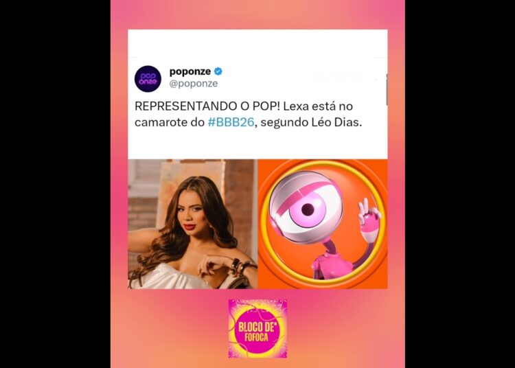#lexa  está no camarote do #BBB26, segundo Léo Dias. #bbb #redebbb #fofocas