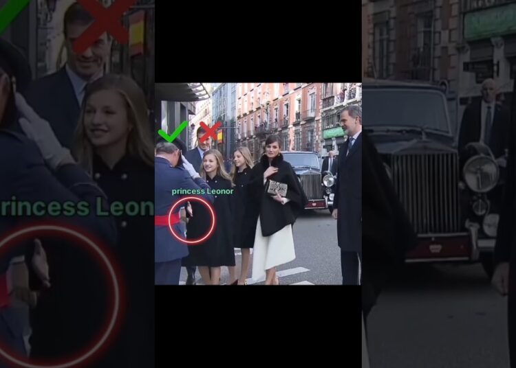 Timing ⏱️ Who Chose the Perfect Moment for a Handshake?#royal#leonor#sofia#shakehands.