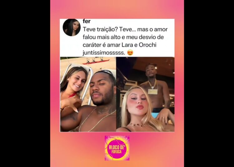 olha eles #larajucá e #orochi juntos. #fofocas #fofoca